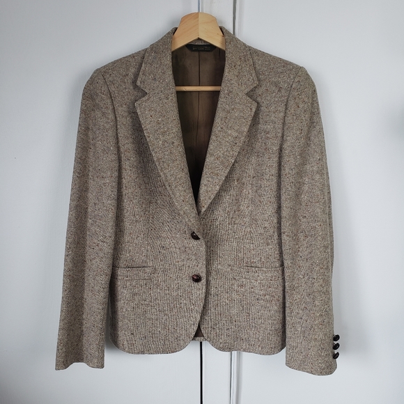 Vintage Tweed Collared Blazer Button Up - Picture 2 of 15